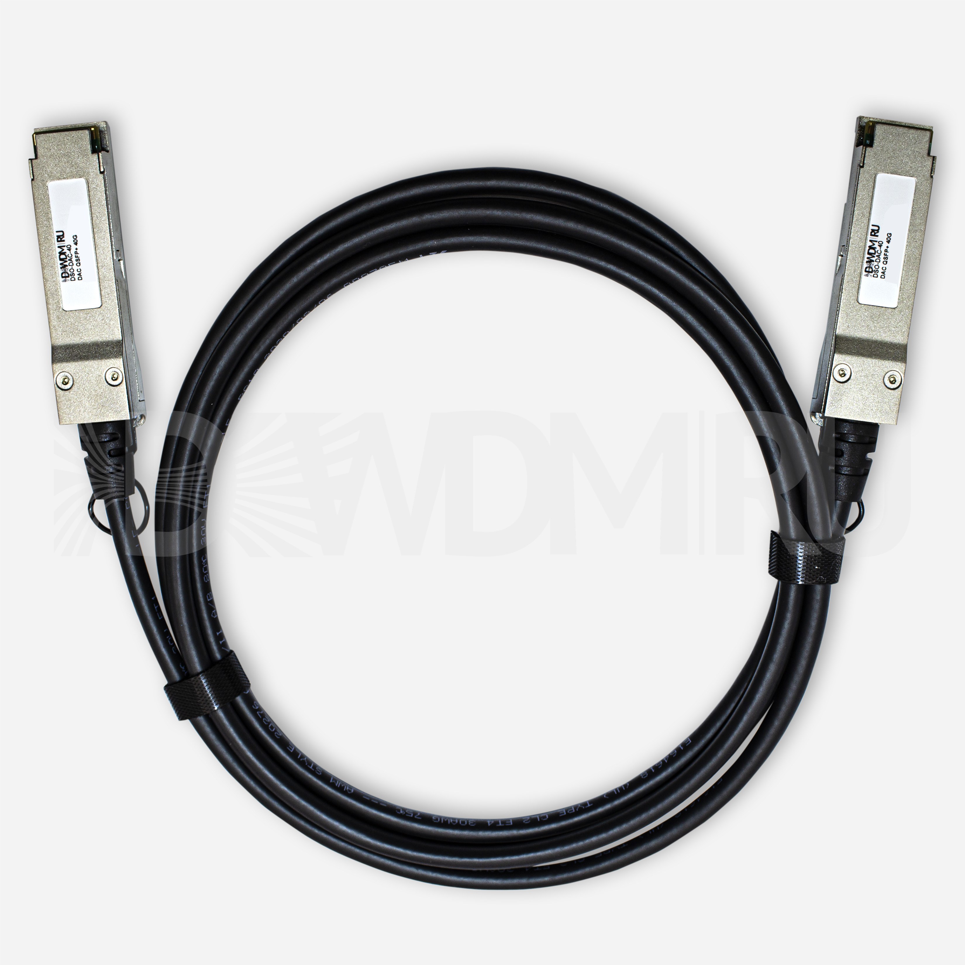 Brocade совместимый кабель Direct Attached (DAC), QSFP+, 30AWG, 40 Гб/с, 2 м